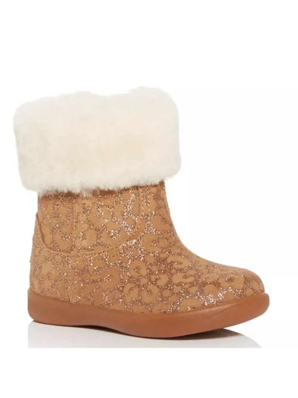 Ugg Baby Jorie II Glitter Leopard Booties Size 0/1